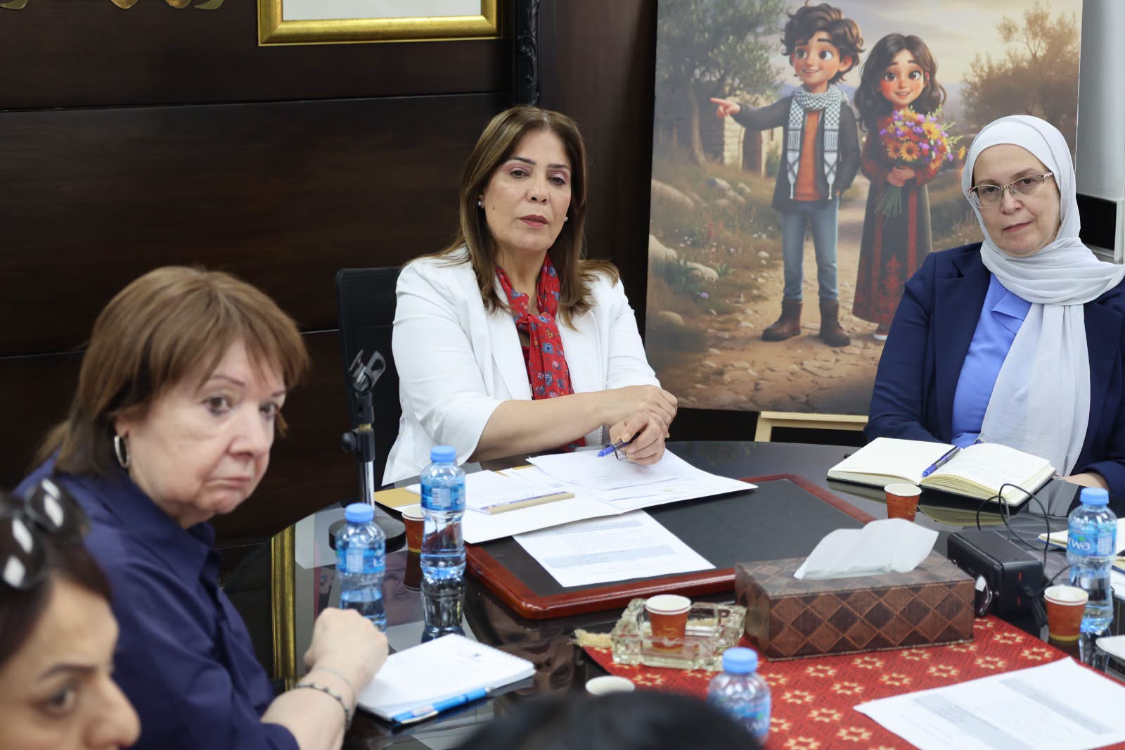 وزيرة شؤون المرأة تتراس اجتماع اللجنة الوطنية لمناهضة العنف لمراجعة التقدم المحرز وتطوير منظومة الحماية والوقاية