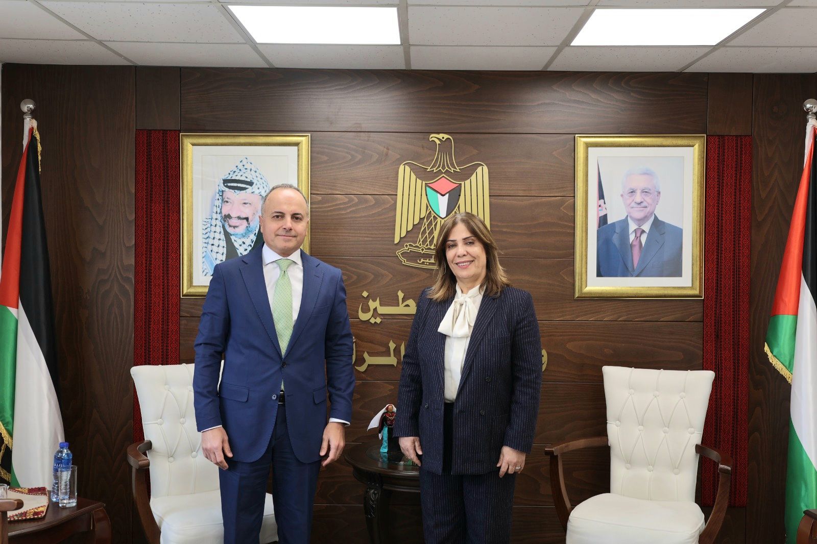 وزيرة شؤون المرأة تلتقي سفير جمهورية مصر العربية وتؤكد على أهمية الدور المصري والعربي في حماية المرأة الفلسطينية