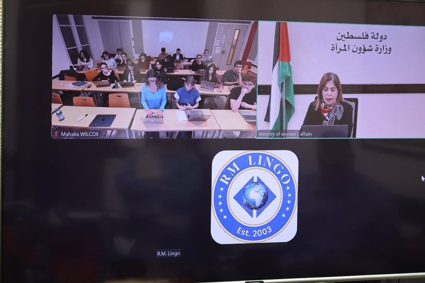 وزيرة شؤون المرأة تستعرض التجربة الفلسطينية في مساق «مشاركة النساء في صياغة الدساتير: نماذج من منطقة الشرق الأوسط وشمال إفريقيا» بجامعة العلوم السياسية (Sciences Po) في باريس